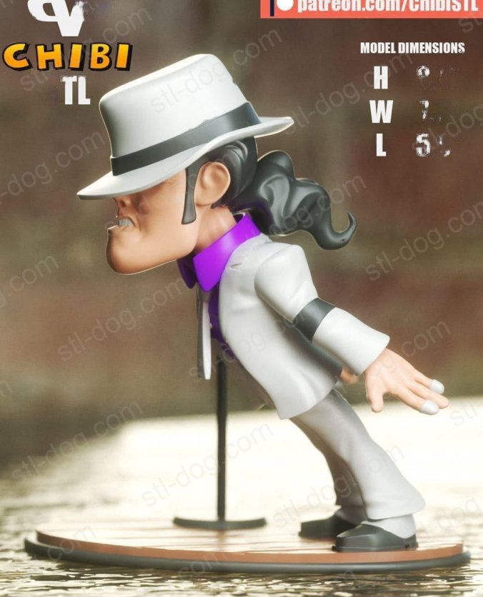 麦克尔·杰克逊(Michael Jackson) 卡通 3D打印图纸